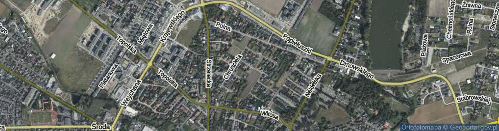 Zdjęcie satelitarne Unruga Franciszka ul.